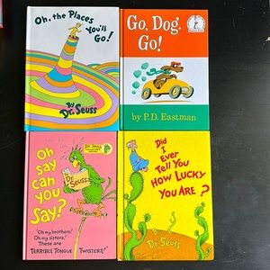 Bundle of 4 Large Print 8 x 11 Dr. Seuss Children Books #4